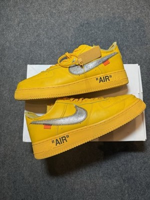 Nike Air Force 1 Low Off-White ICA University Gold Size 12
