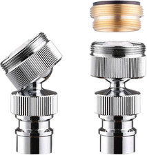 Dishwasher Faucet Adapter, Brass Dishwasher Snap Adapter, 55/64-27 Thread with S
