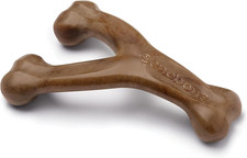 Wishbone Durable Dog Chew Toy for Aggressive Chewers, Made in USA, Large, Real B