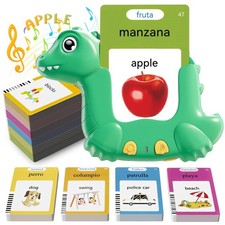 Spanish and English Talking Flash Cards for Toddlers with 510 Sight Words, Di...