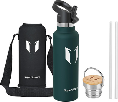Super Sparrow Trinkflasche Edelstahl - 500Ml/750Ml/1L - Auslaufsicher Thermoskan