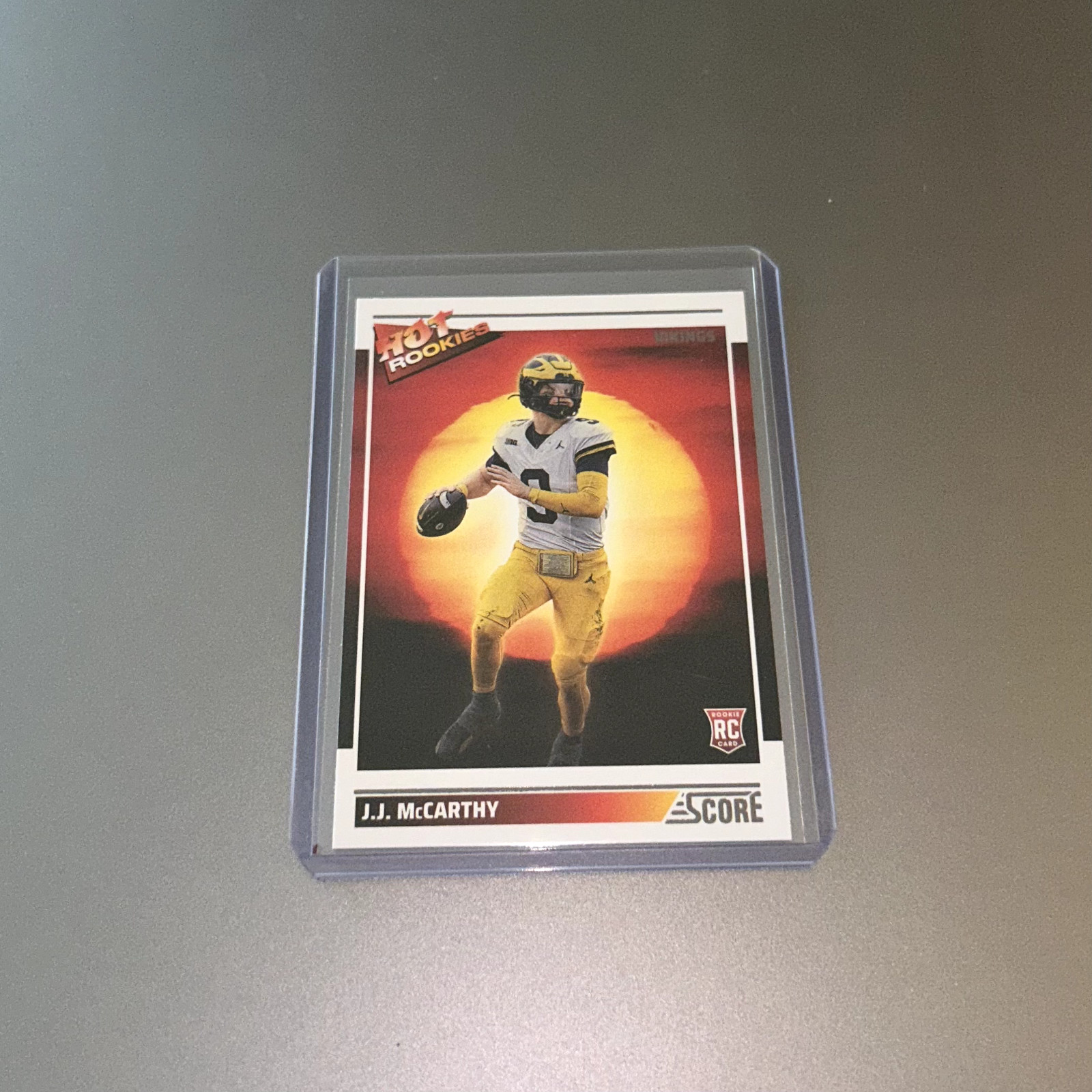 2024 Panini Score JJ MCCARTHY Hot Rookies RC #11 Minnesota Vikings