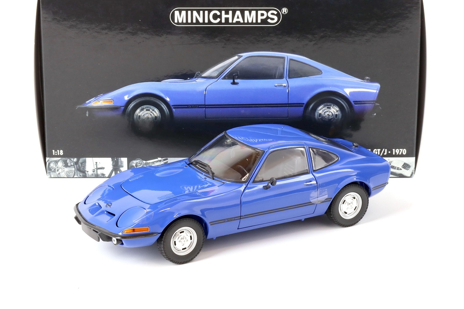 1:18 Minichamps Vauxhall Gt / J 1900 Coupe Blue 1970