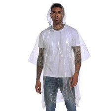 Disposable Rain Ponchos for Adults - Family Pack Ideal for Disney World, Conc...