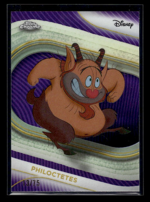 2025 Topps Chrome Disney Hercules PHILOCTETES No. 46 Purple Wave Refractor 13/75