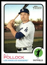 A.J. Pollock 2022 Topps Heritage #330 Dodgers MLB READ FREE SHIP AutographDen