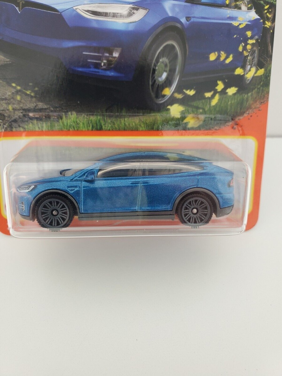 Matchbox 1/64 Tesla Model X 2022 - Modèle #53/100, Bleu, Métal, Neuf
