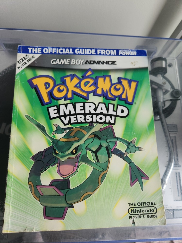 Nintendo Power Pokemon Emerald Official Strategy Guide POSTER INCLUDED