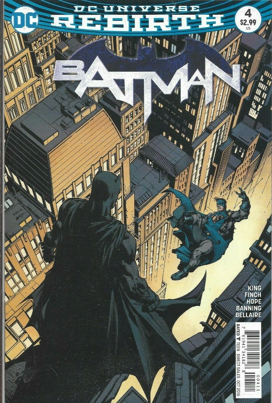 BATMAN (2016) #4 A - DC Universe Rebirth - Back Issue