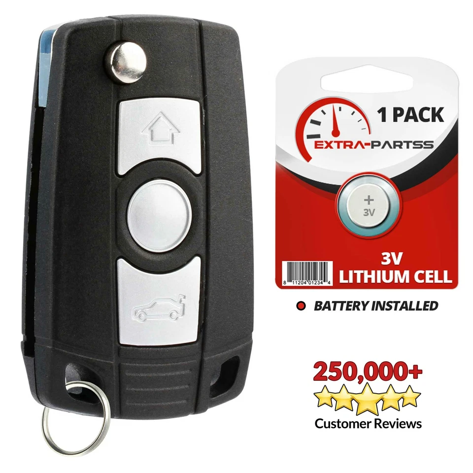 For 2000 2001 2002 2003 2004 2005 2006 2007 2008 2009 2010 BMW X5 Fob Flip Key - Изображение 2 из 4