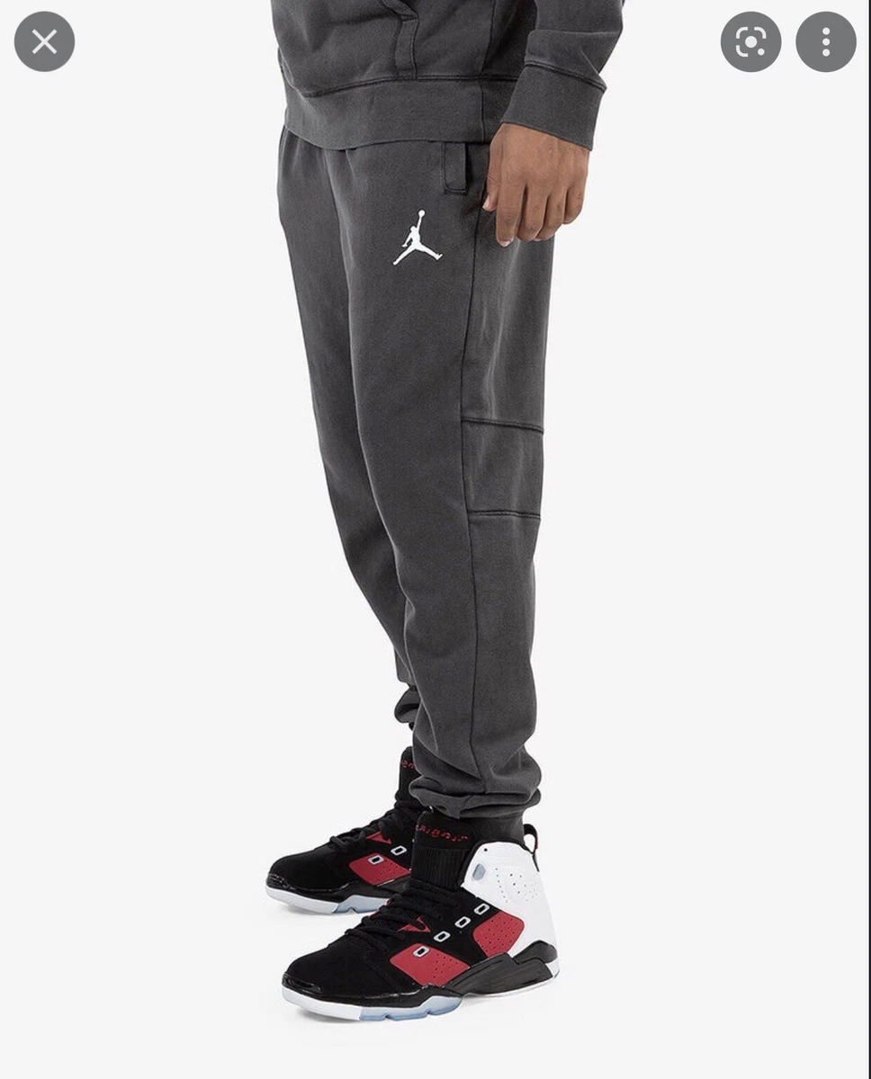 Nike Air Jordan Jumpman Flight Fleece Joggers Pants Charcoal Black Mens  Medium M