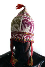 Handmade Chullo Andino Hat with Alpaca Wool Ear Flaps - Unisex Winter Hats
