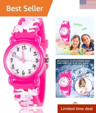 Colorful Silicone Strap Toddler Watch for Girls - Best Toys for Ages 3-8