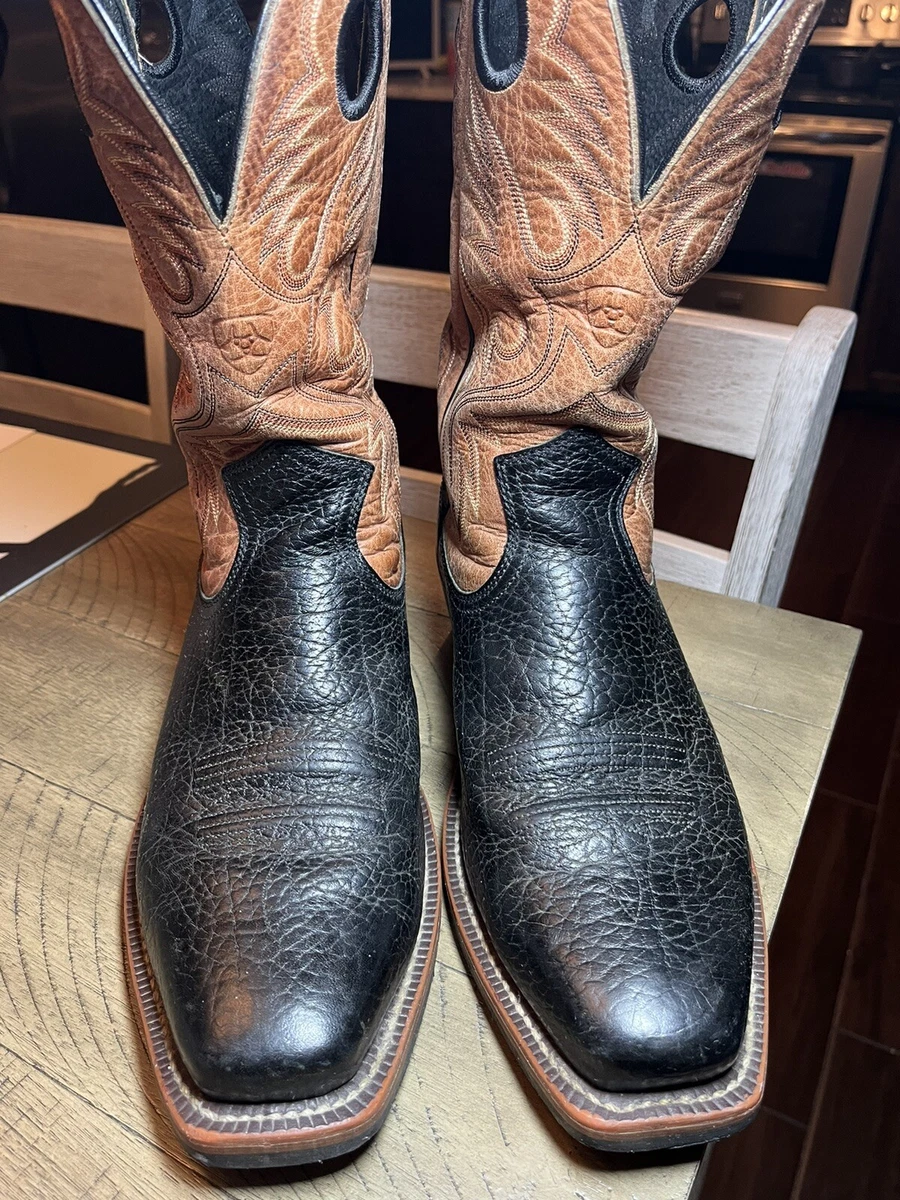 Ariat ATS Advance Torque Square Toe Black Mens Sz 10.5EECowboy Boots 10009571