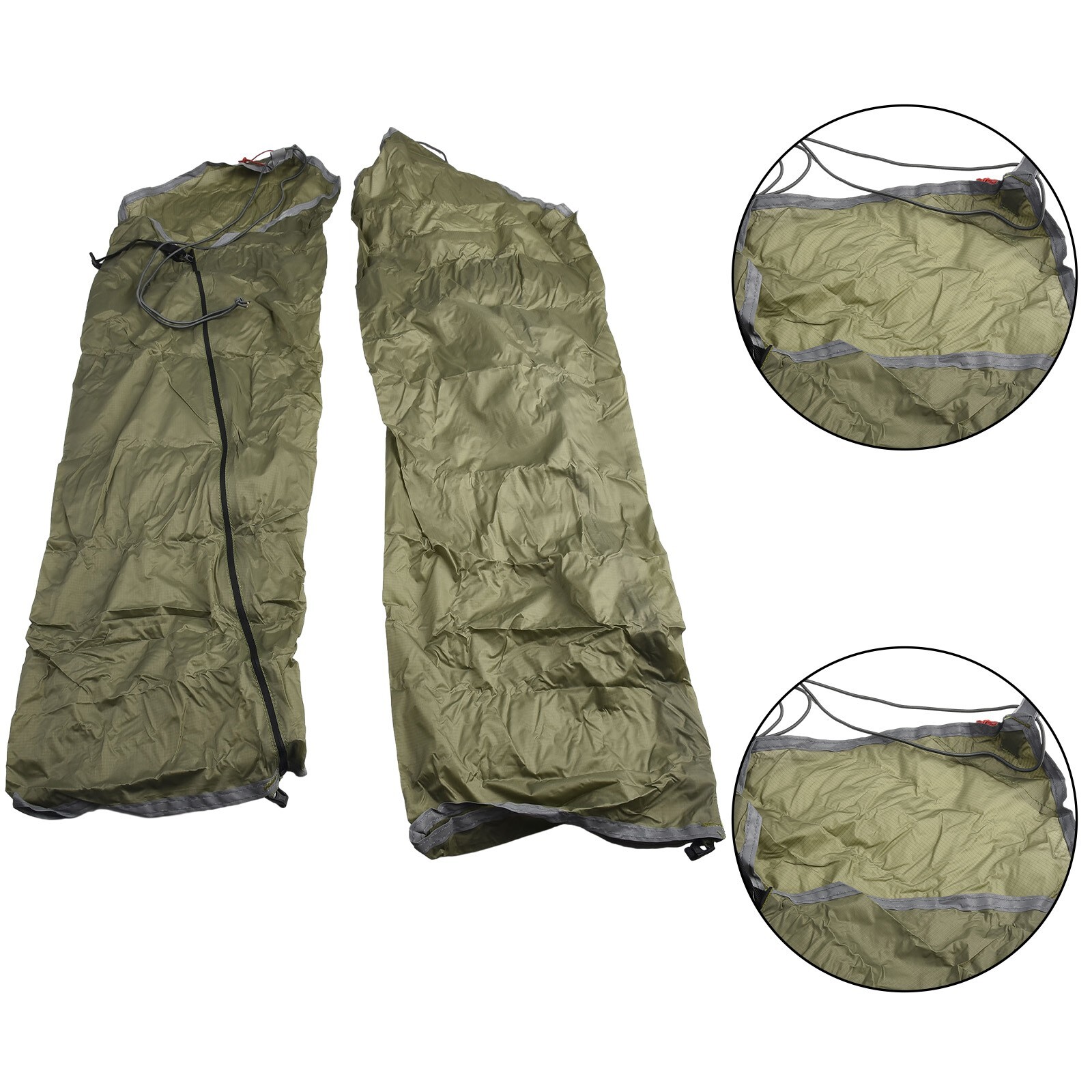 Ultralight Hiking Rain Pants Leg Sleeves Elastic Design and Waterproof