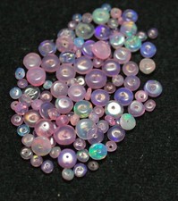 10 Pcs Natural Multi Flash Ethiopian Opal Beads 2.5 to 3 mm Welo Fire Opal Stone