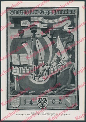 Klaus Störtebeker Pirate Hamburg Hanseatic Marine Tapestry Ernst Graef Putbus 1939