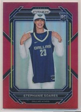 2023 Panini Prizm WNBA Red 052/199 Stephanie Soares #136 Rookie RC Dallas wings