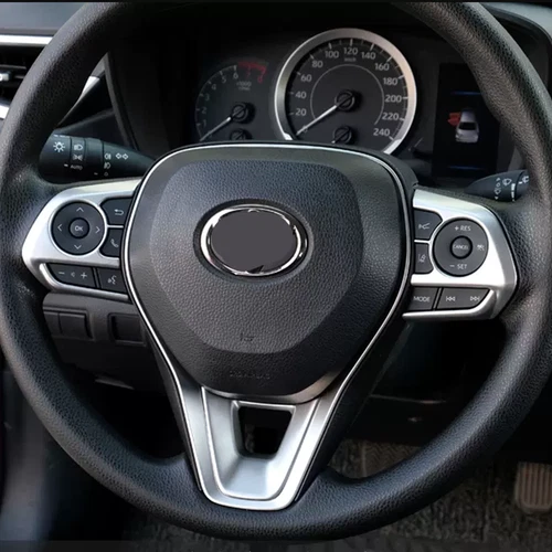 Steering Wheel Trim 3pcs ABS Matte Fit for Toyota RAV4 2019-2024 - Picture 8 of 9