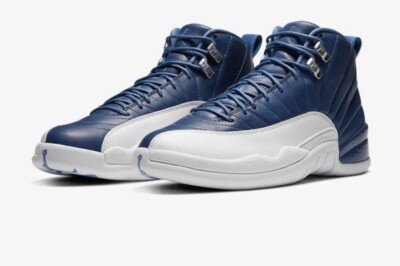 Air Jordan 12 Indigo Sneakers Mens Size 8 Blue White Lot 130690-404 DS Nike Air Jordan 12 “Stone Blue/Indigo” ? TODAY!!! Size 8  main image 2