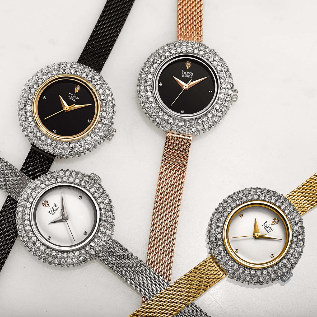 Bracelet Burgi Women's Swarovski Crystal Watch Burgi