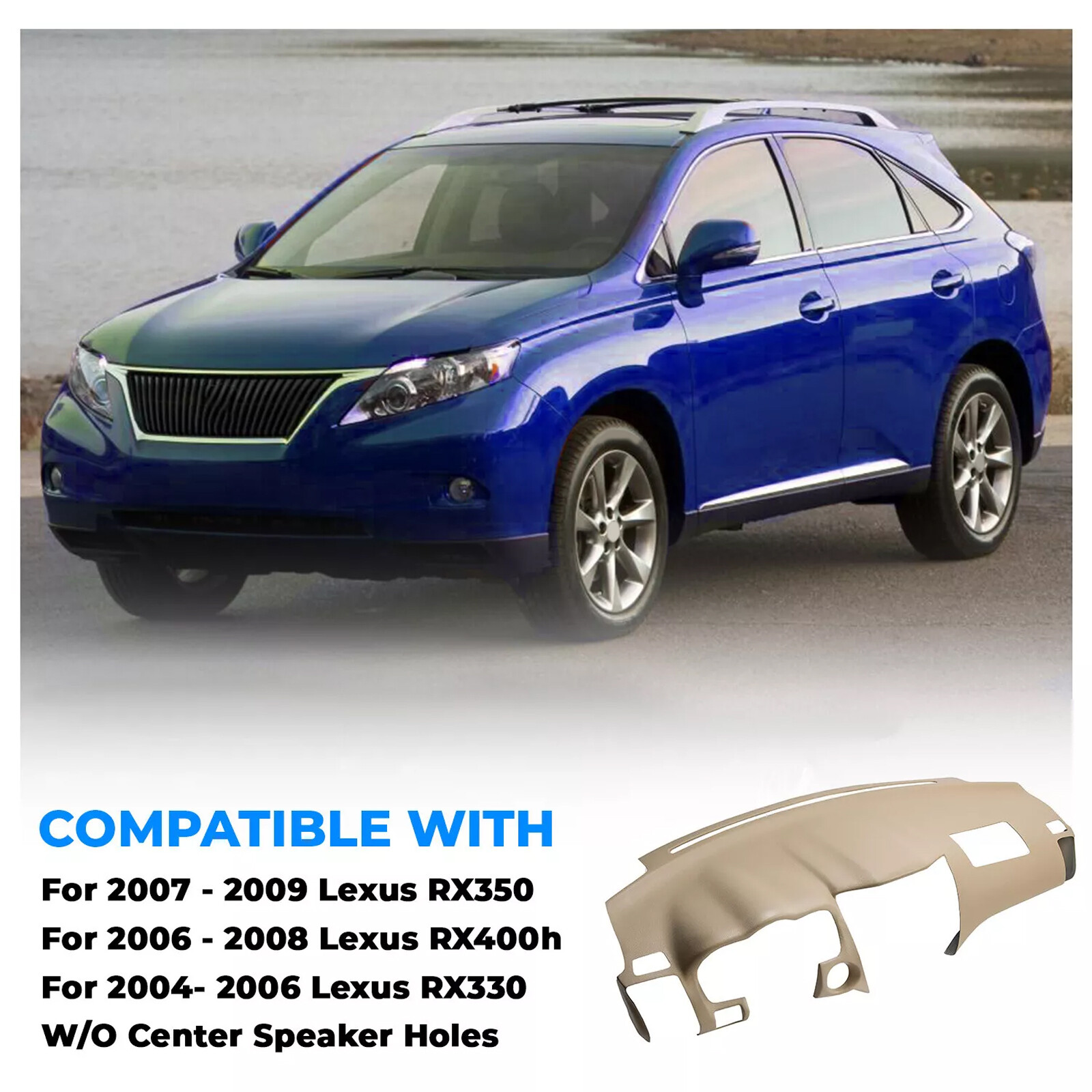 Lexus Rx Dash Covers Dashboard Molded Dash Cover For 2004-09 Lexus RX330 R350 w/o Center ...