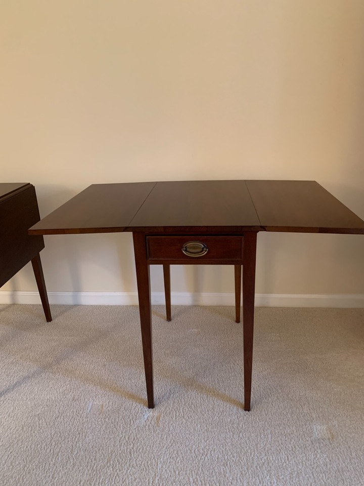 Pair Solid Mahogany Wood End Tables in Great Condition eBay