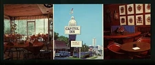 Oversized postcard Florida FL Tallahassee Capitol Inn Restaurant Lounge