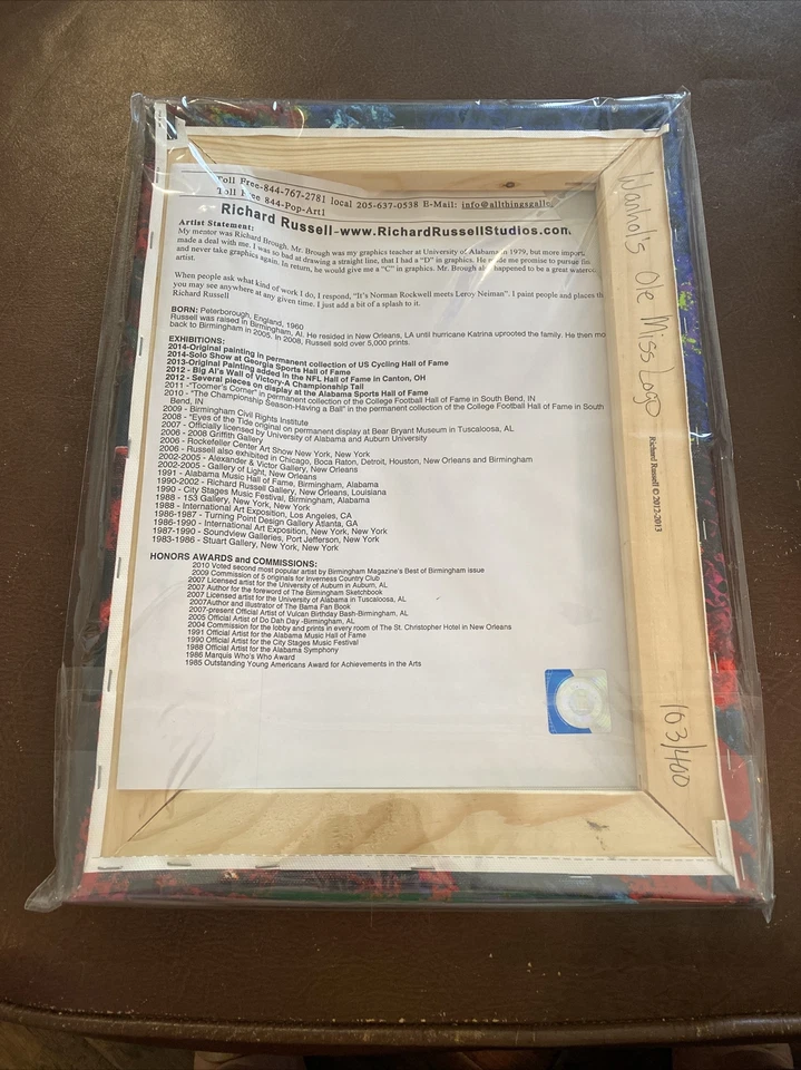 Richard Russell Warhol’s Ole Miss Logo 103/400 Foto 2 de 2