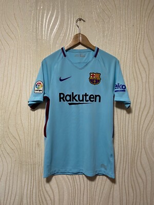BARCELONA 2017 2018 AWAY FOOTBALL SHIRT SOCCER JERSEY NIKE 847254