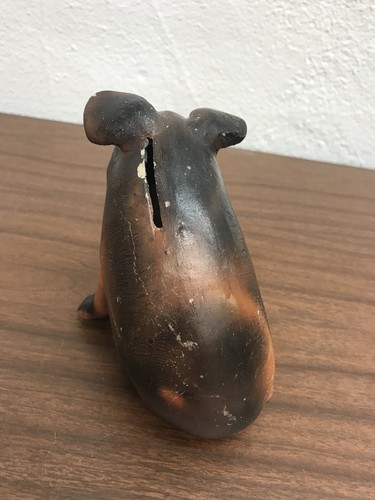 Antique Chalkware Piggy Bank - Picture 5 of 12