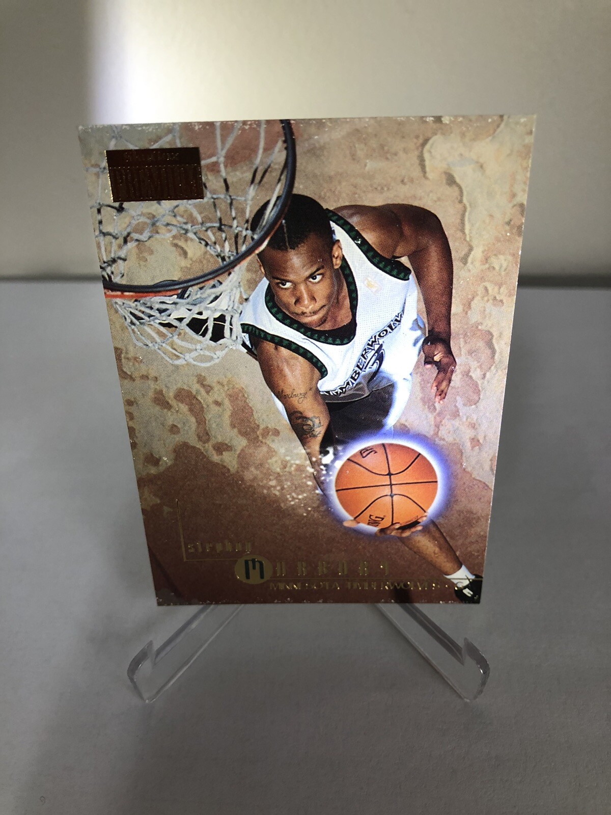 1996 SkyBox Premium #69 Stephon Marbury Minnesota Timberwolves Rookie RC