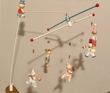 Vintage 1950’s Circus Nursery Mobile Hand Painted by IRMI  Classic stunning