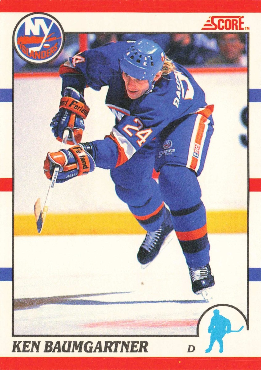 Ken Baumgartner 1990 Score bilingual #265 New York Islanders | eBay