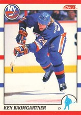 Ken Baumgartner 1990 Score bilingual #265 New York Islanders