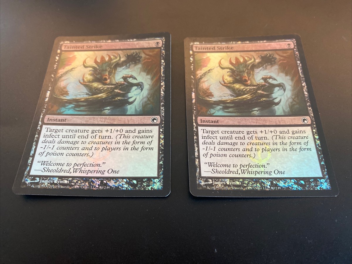 1 x FOIL Tainted Strike #80/249 MTG Scars of Mirrodin Common NM