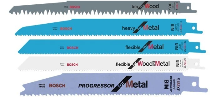 Bosch Reciprocating Sabre Saw Blades for Wood & Metal S1531L, S1122, S123, S644