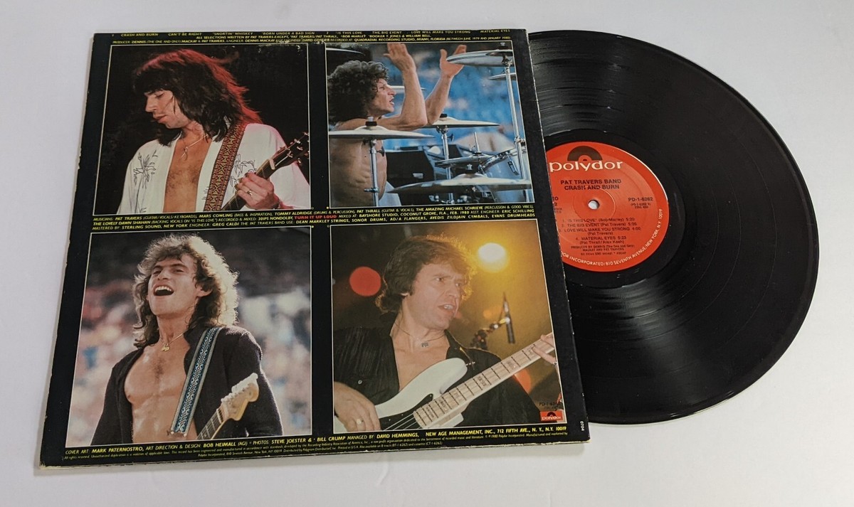 Crash & Burn Pat Travers Band Year 1980 Record Album Info Below | eBay