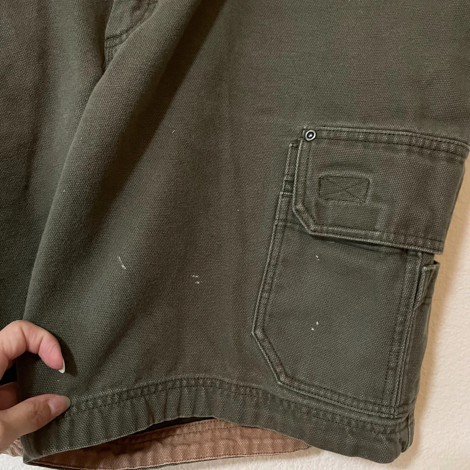 Pantalones Cortos Carga Duluth Trading Carpenter Para Hombre Verde Tiro Alto Calce Relajado Talla 44 Foto 3 de 4