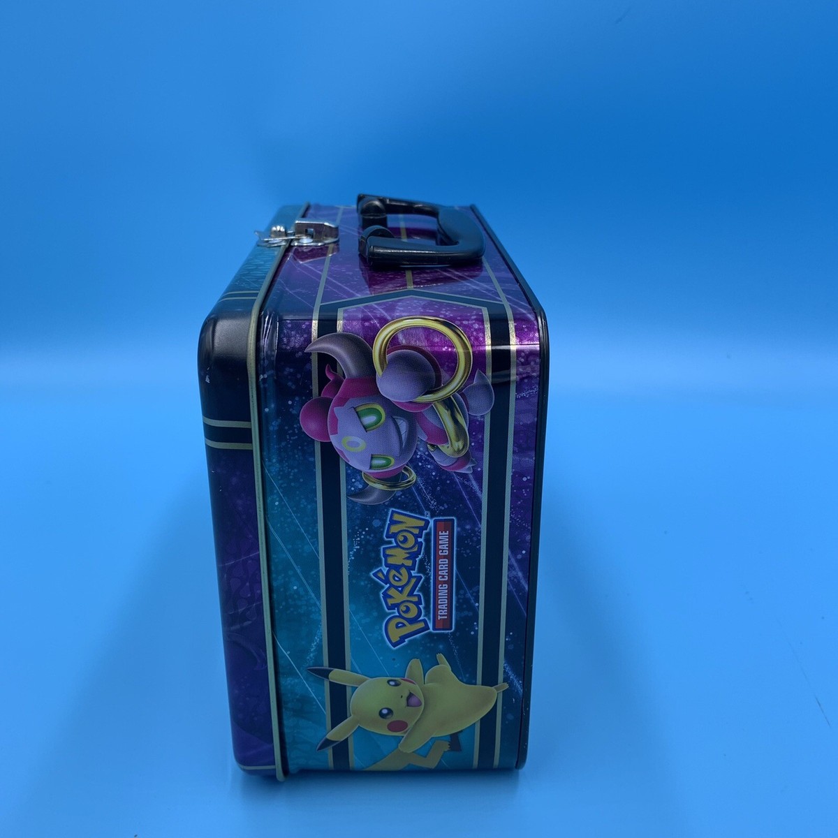Pokemon Empty Metal Lunchbox Collectors Tin Box with Pikachu Hoopa