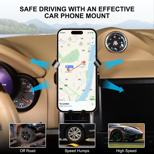 Car Center Instrument Cell Phone Holder Mobile Mount For Porsche Cayenne 2010-15 - Picture 8 of 12