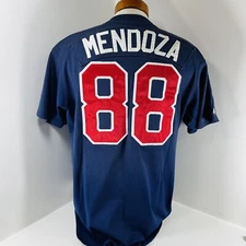 CLEVELAND INDIANS Majestic Diamond Collection Minnie Mendoza Coach Worn Jersey