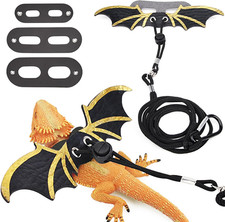 3 Size Pack Bearded Dragon Leashes and Harnesses, Bearded Dragon Harness, Soft L