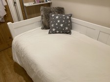 Aspace Single Day Bed painted in antique white.