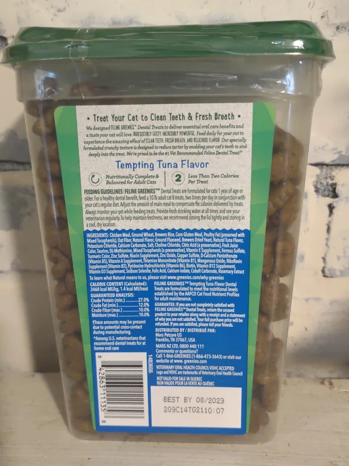 Feline Greenies Tempting Tuna Flavor, 9.75 oz  2 Value Size   Tubs - Image 4 of 4