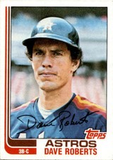 1982 Topps Dave Roberts #218 Houston Astros