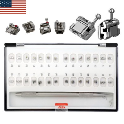 Dental Orthodontic Self-ligating Brackets Metal MBT 022 345 Hooks Ormco Damon Q