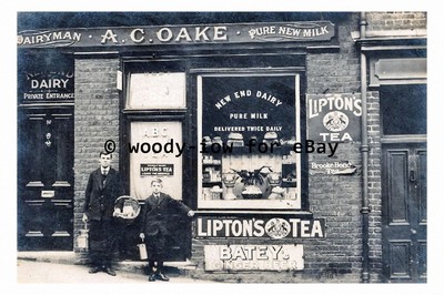 rp10001 - A Coake New End Dairy Shop, New End, London - Print 6x4