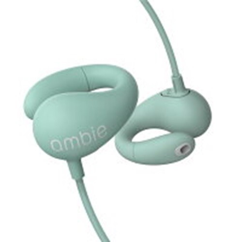 Ambie AM-02 Wired Sound Earcuffs with Listen & Talk Feature in Ash Green