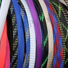 Braided Sleeving - Braid Cable Wiring Harness Loom Expand Protection Size 8mm